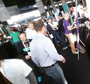 Crowded Conference Scene at Disrupt